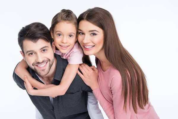Happy young family